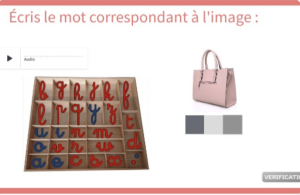 Alphabet mobile: écrire des mots (partie 1)